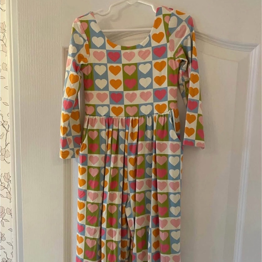 SweetHoney Colorful Heart Kids Romper